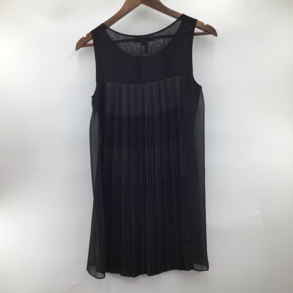 Max & Cleo Layla Black Pleated Mini Dress